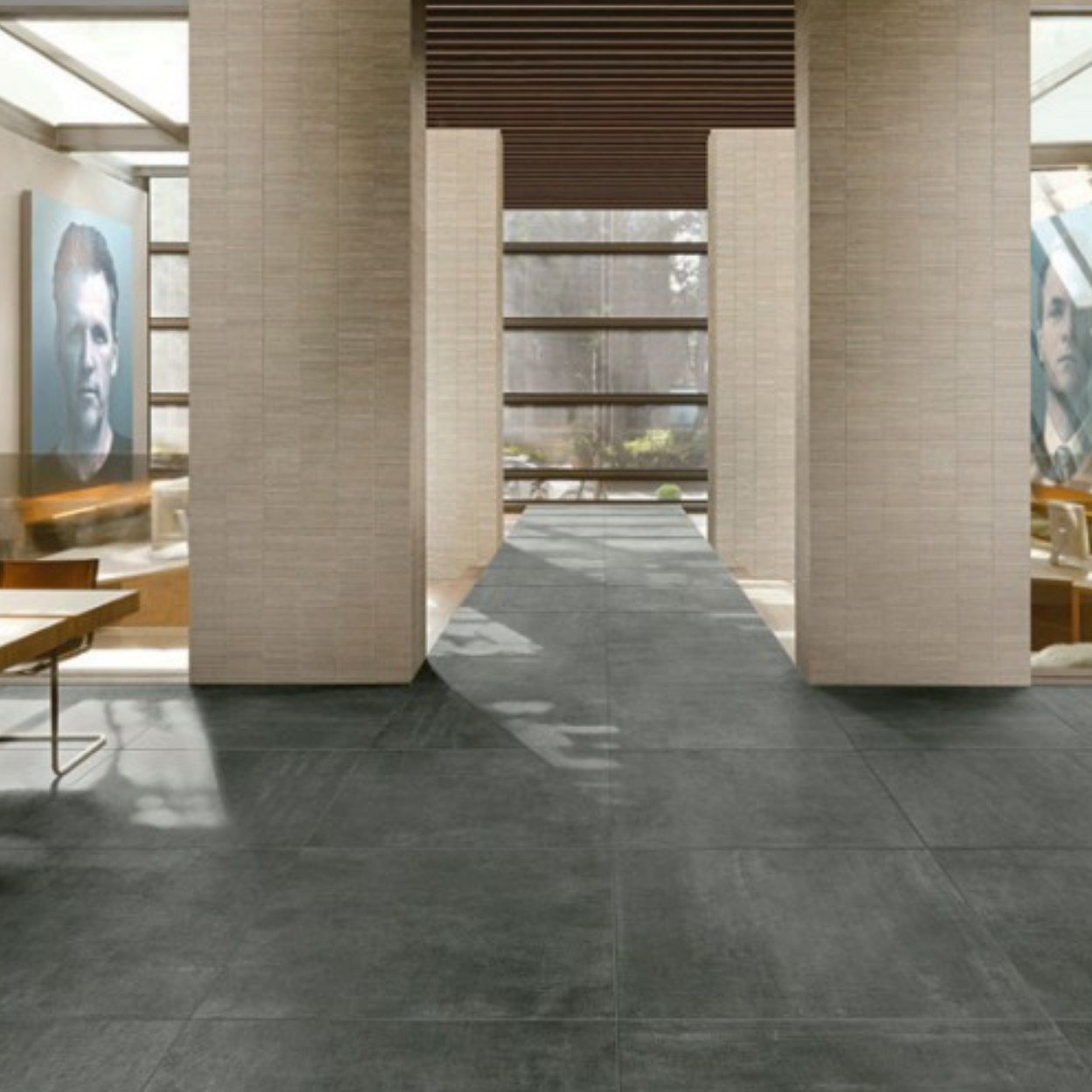 Unicom Starker Icon Jet Black Vloertegel 120x120cm